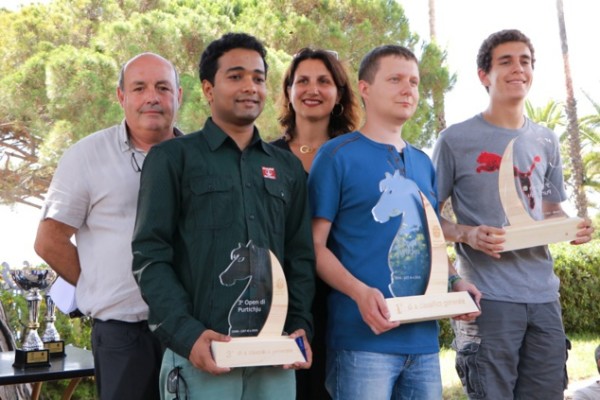 il podio del torneo Open