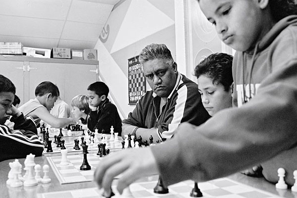 Genesis Potini durante una sessione di allenamento - Foto chessbase