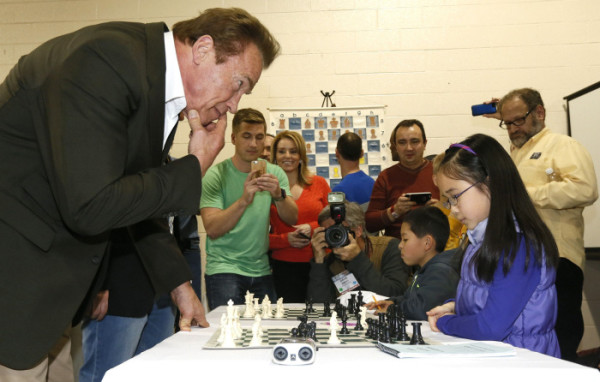 Arnold Schwarzenegger, noto appassionato di scacchi