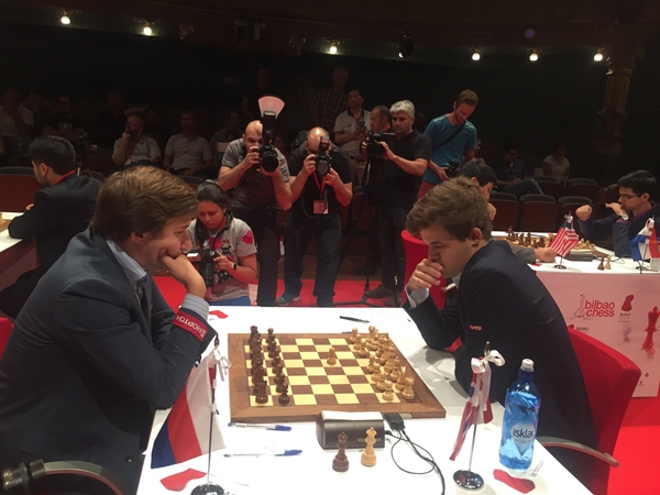 Carlsen batte Karjakin nel Bilabo Master 2016