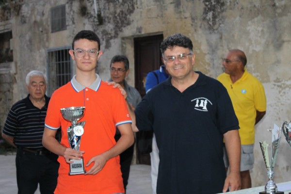 Claudio Agnello, primo ex-aequo e terzo per spareggio tecnico