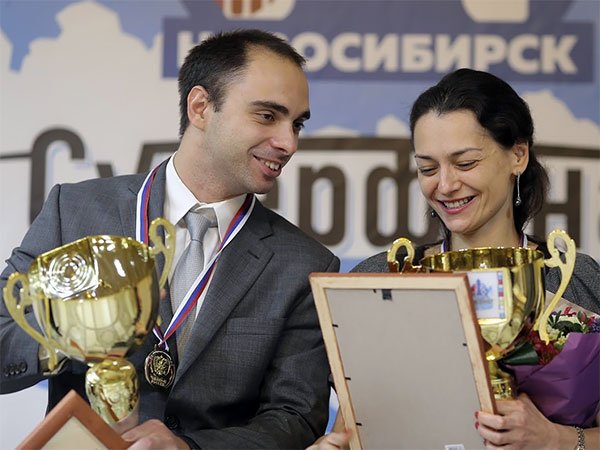 Riazantsev,qui con la Kosteniuk, Campione Russo 2016 e adesso anche Campione Europeo Rapid!