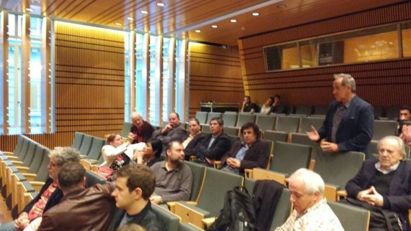 i giocatori durante la cerimonia d'inaugurazione