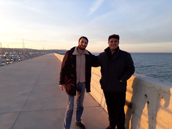 Jobava con l'organizzatore Dario Pedini