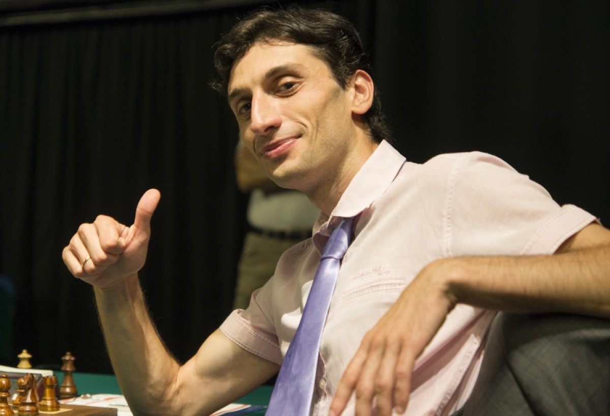 Guest Star Baadur Jobava, 2705 elo, Medaglia d'oro in prima scacchiera alle ultime Olimpiadi con la Georgia.