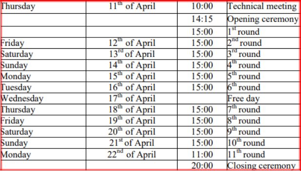 calendario