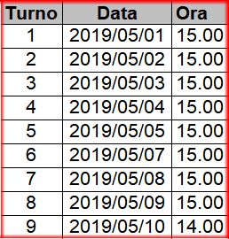 calendario